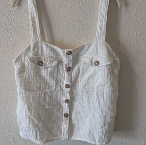 Sezane Samuel Top White - Size 10